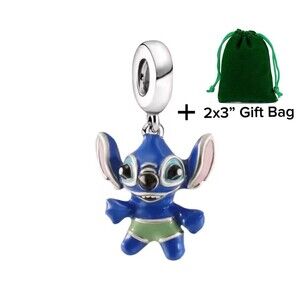Blue Cartoon Character Dangle Charm | 925 Silver | Brand New